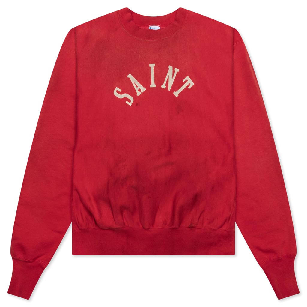 Faith Crew Sweater - Red