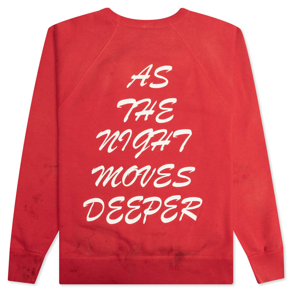Kiss Me Crew Sweater - Red