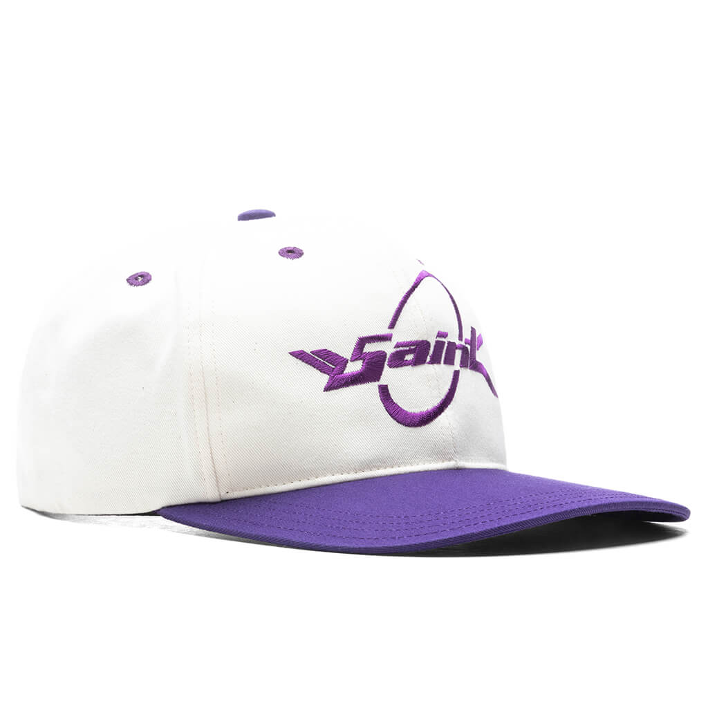 S. Circle Cap - White/Purple, , large image number null