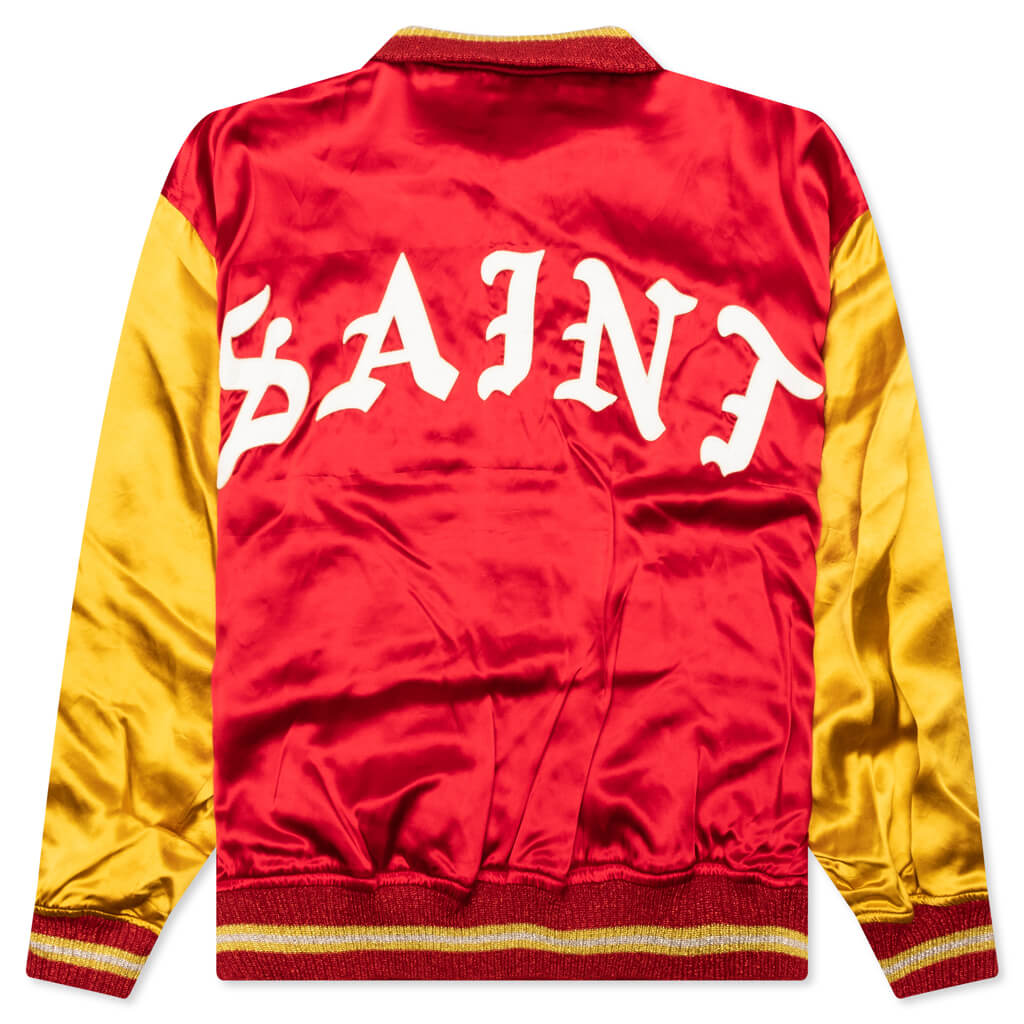 Saint Varsity Jacket - Red