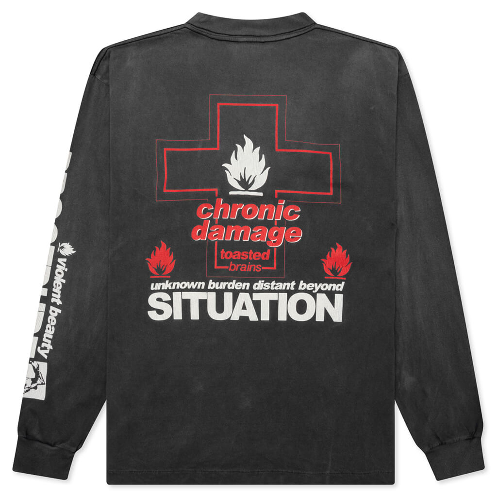 Unknown L/S Tee - Black, , large image number null