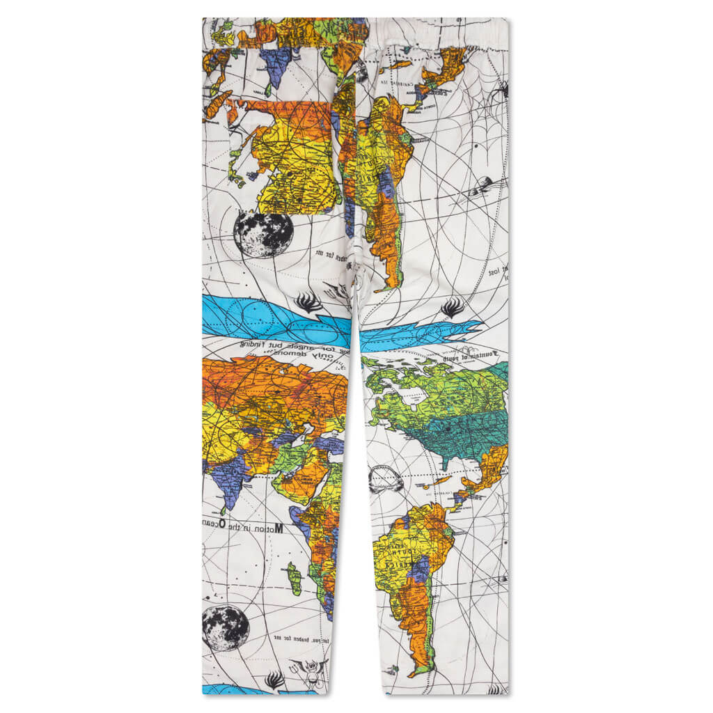 Saint Michael x Dr. Woo World Map Pajama Pant Map - White, , large image number null