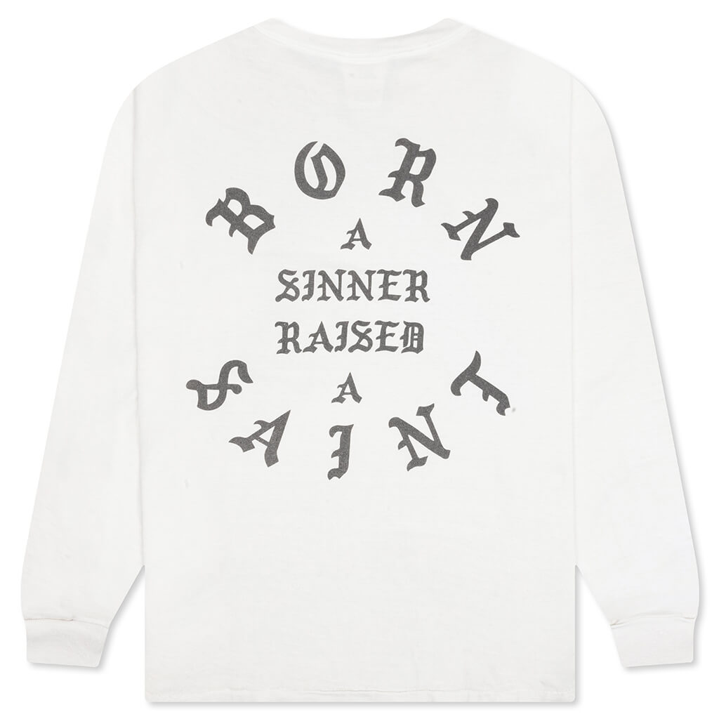 Saint Michael x Born x Raised Clown L/S Tee - White, , large image number null