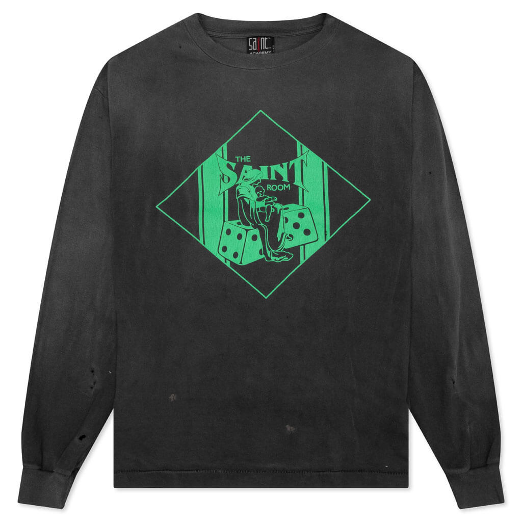 Saint Michael x Shermer Academy Saint Room L/S Tee - Black