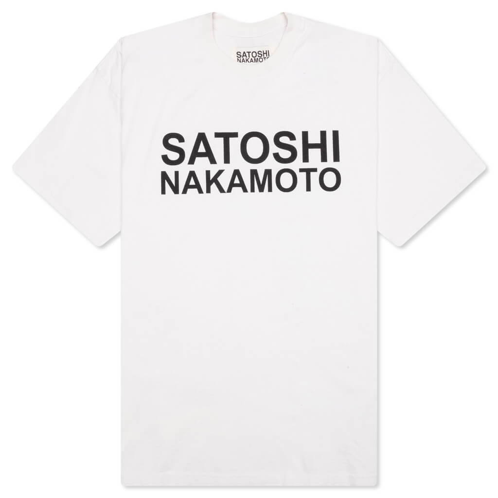 Satoshi Logo Tee - White, , large image number null