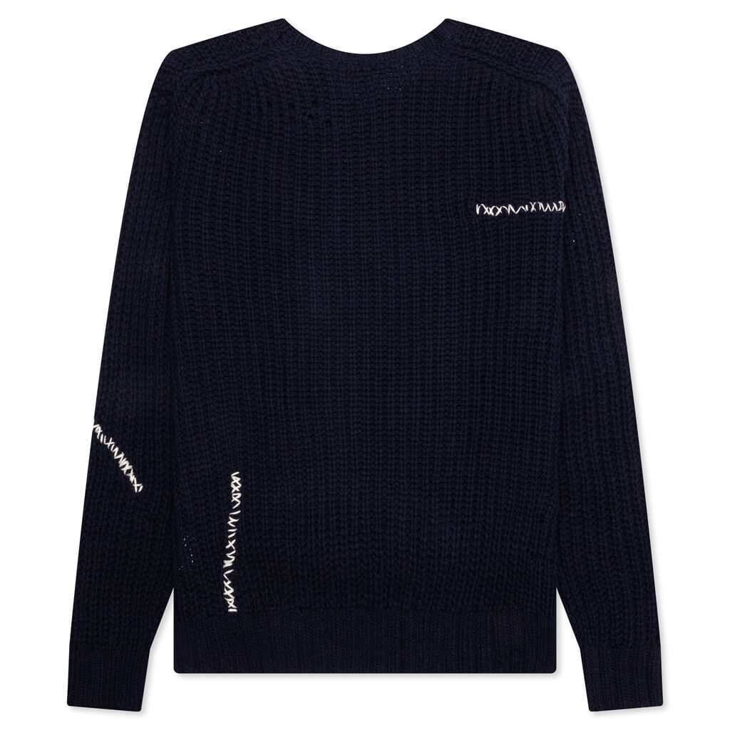 Savage Crewneck Sweater - Navy