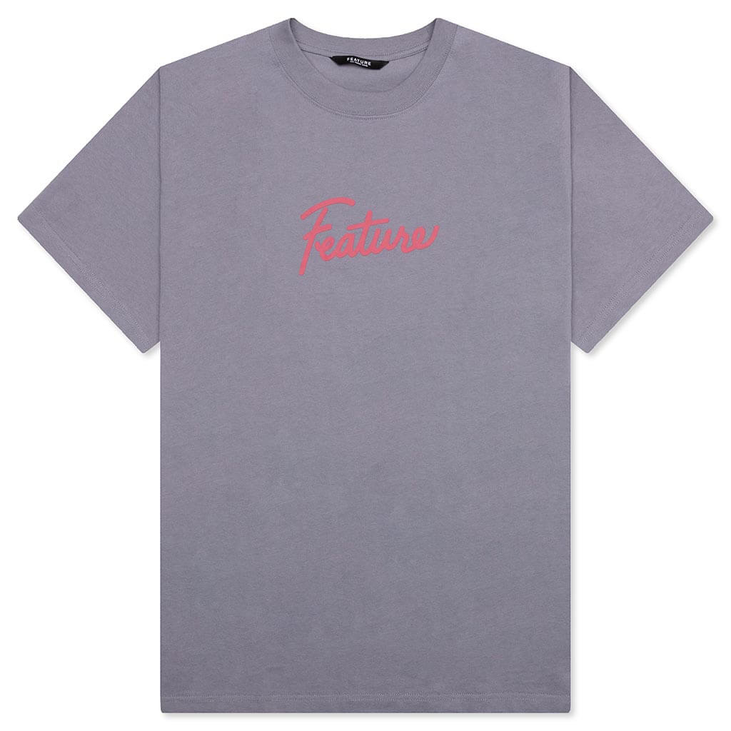 Script Tee - Blue Granite, , large image number null