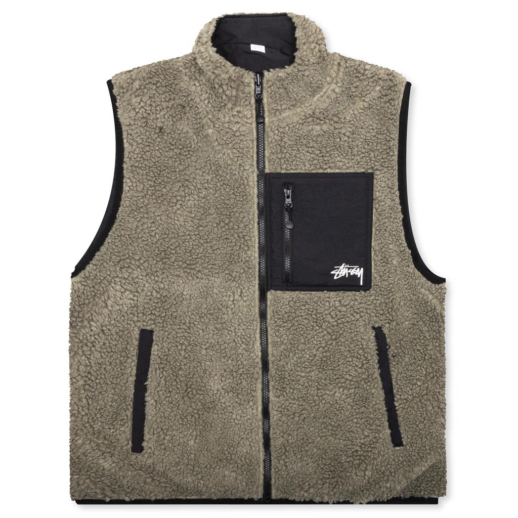 Sherpa Reversible Vest - Stone, , large image number null