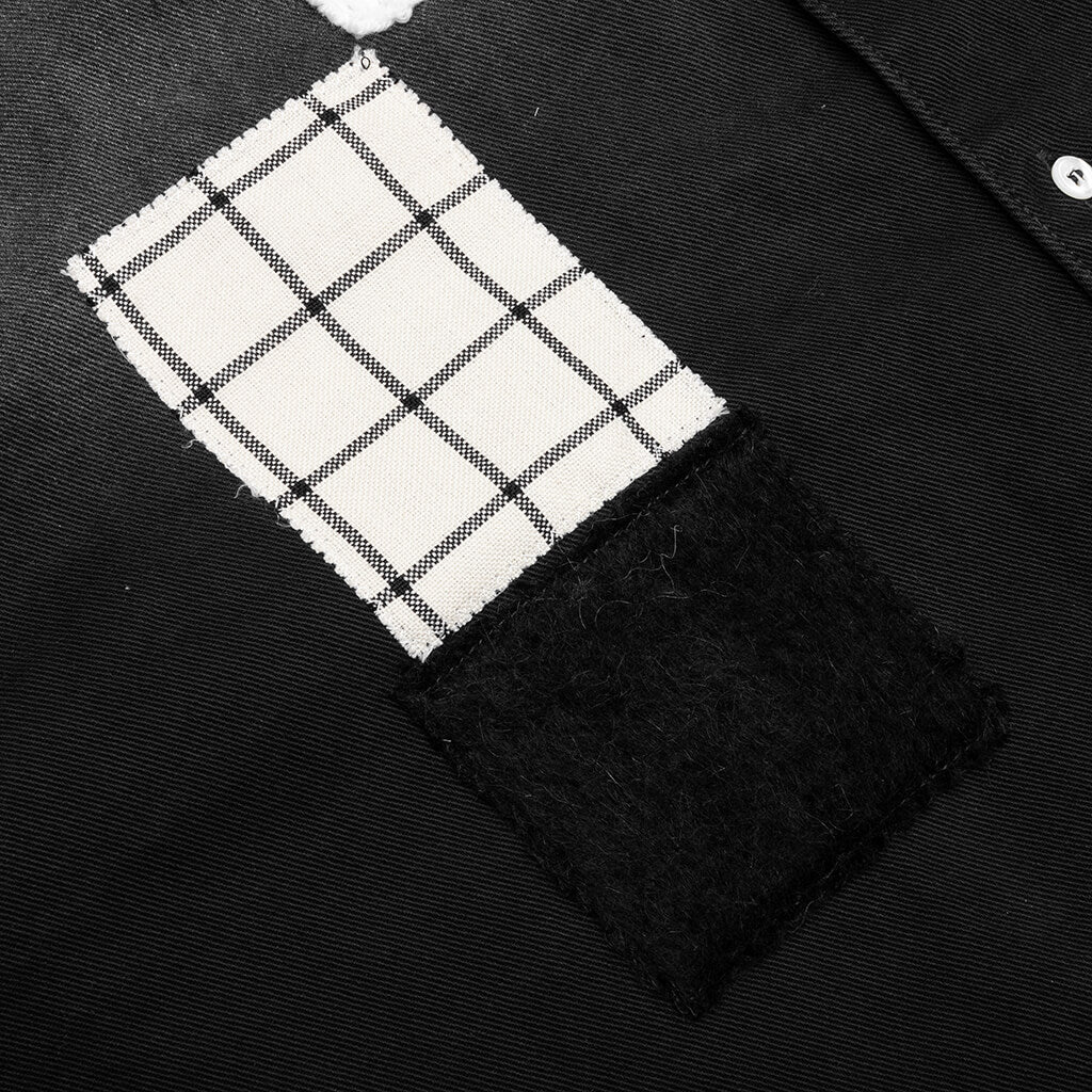 Patchwork Shirt - Black, , large image number null
