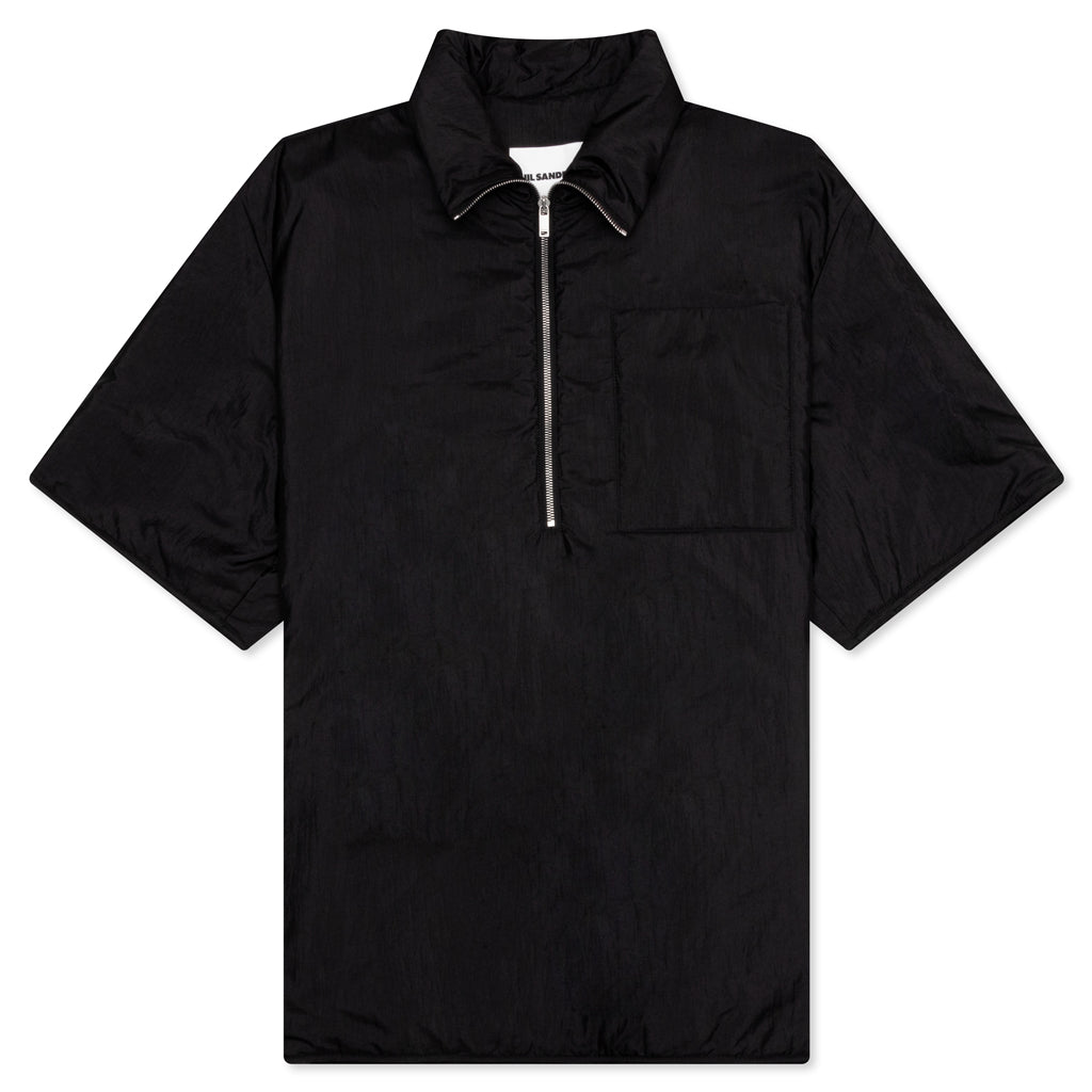 Zip Up Shirt - Black, , large image number null