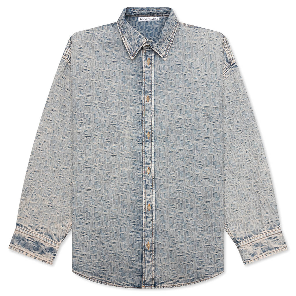 Monogram Shirt - Blue/Beige