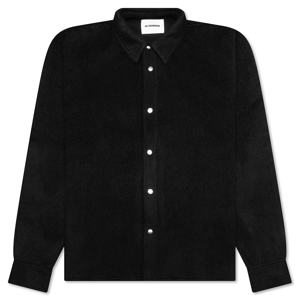 Mohair Overshirt Shirt - Black, , large image number null