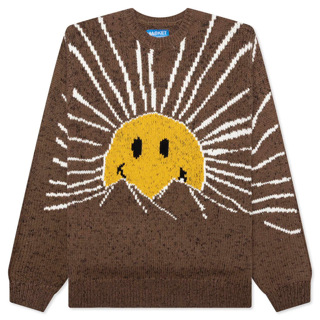 Smiley Sunrise Sweater - Acorn