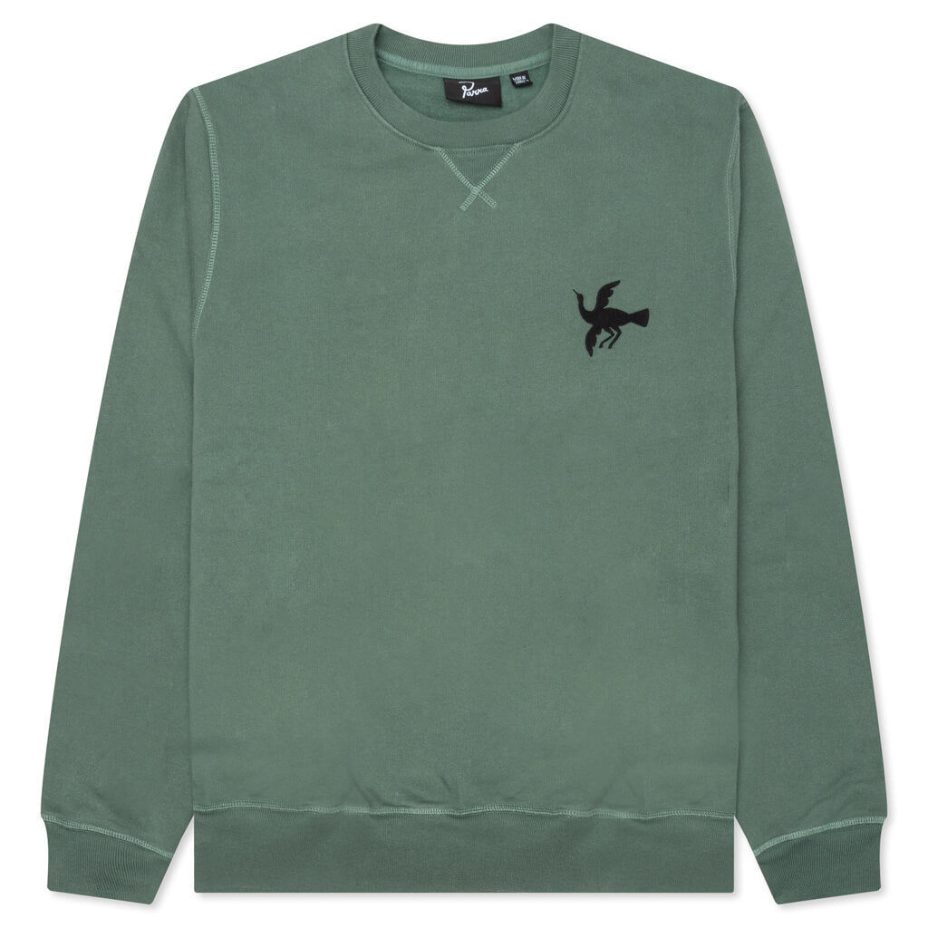 Snaked by a Horse Crewneck Sweatshirt - Pine Green