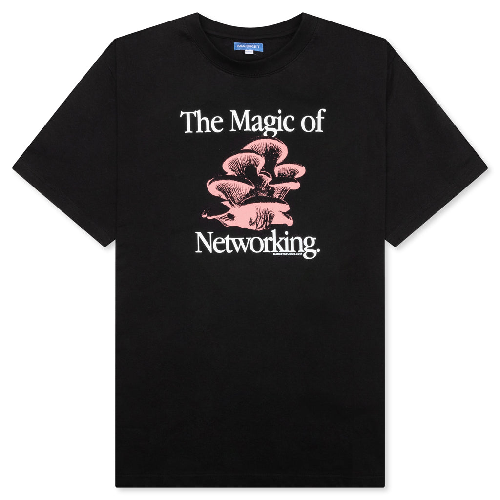 Social Network T-Shirt - Washed Black