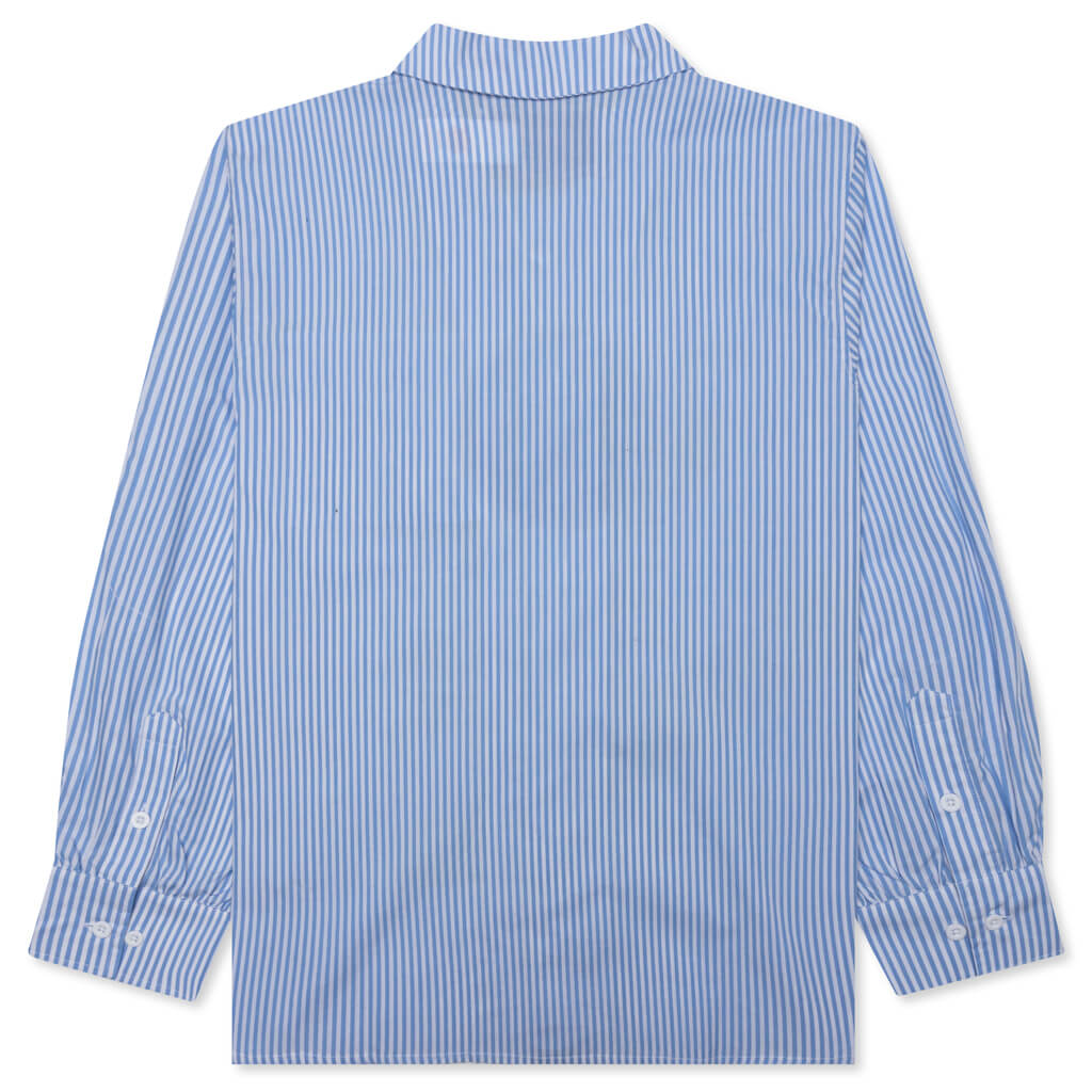 Solutions Button Up Shirt - Blue Stripe, , large image number null