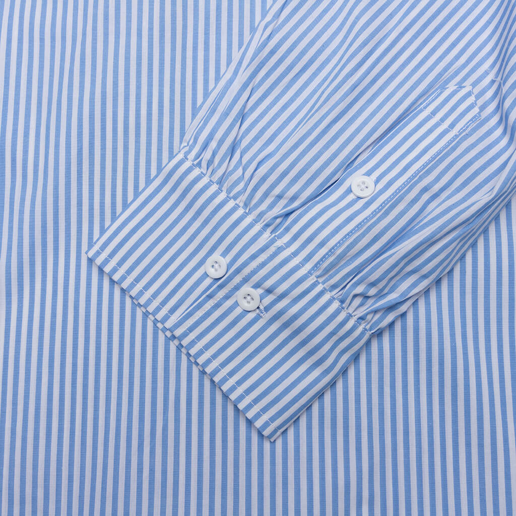 Solutions Button Up Shirt - Blue Stripe, , large image number null
