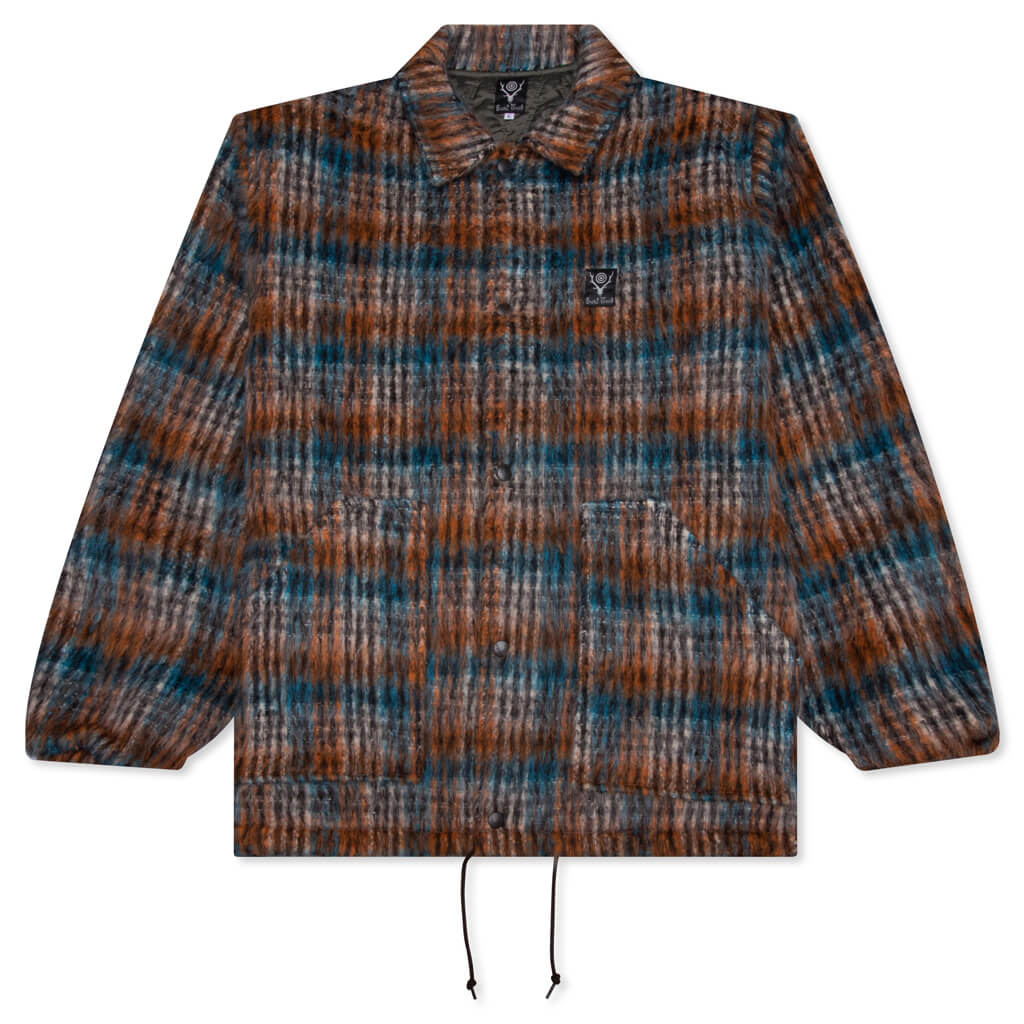 Coach Jacket Shaggy - Brown/Blue, , large image number null