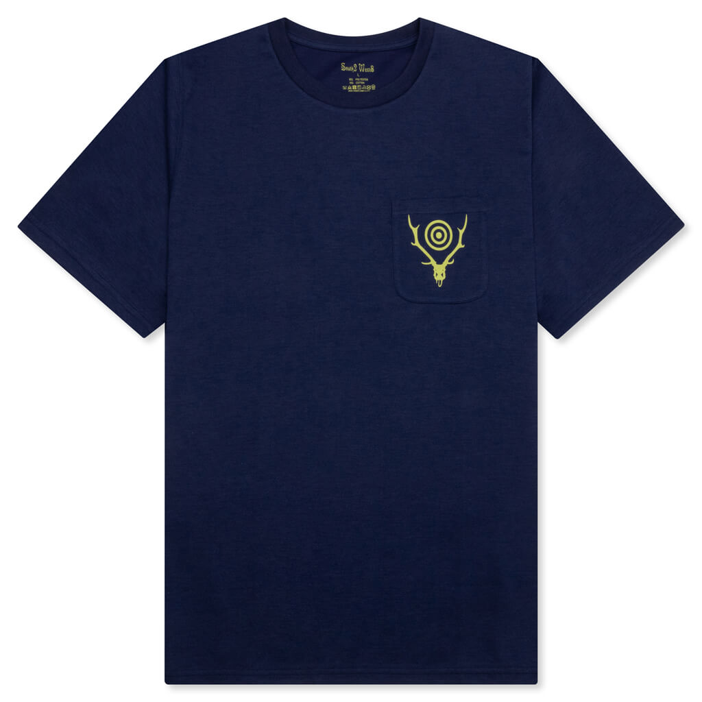 Round Pocket S/S Tee - Navy, , large image number null