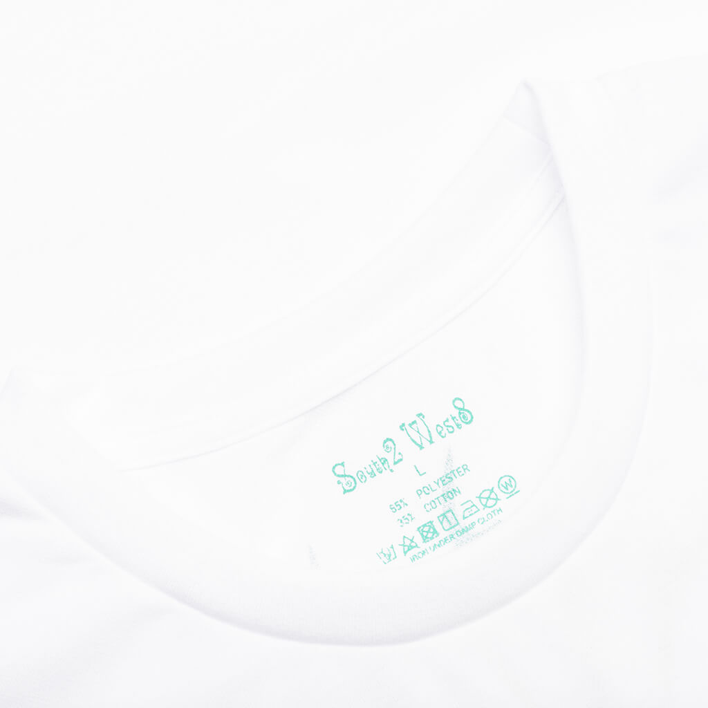 Round Pocket S/S Tee - White, , large image number null