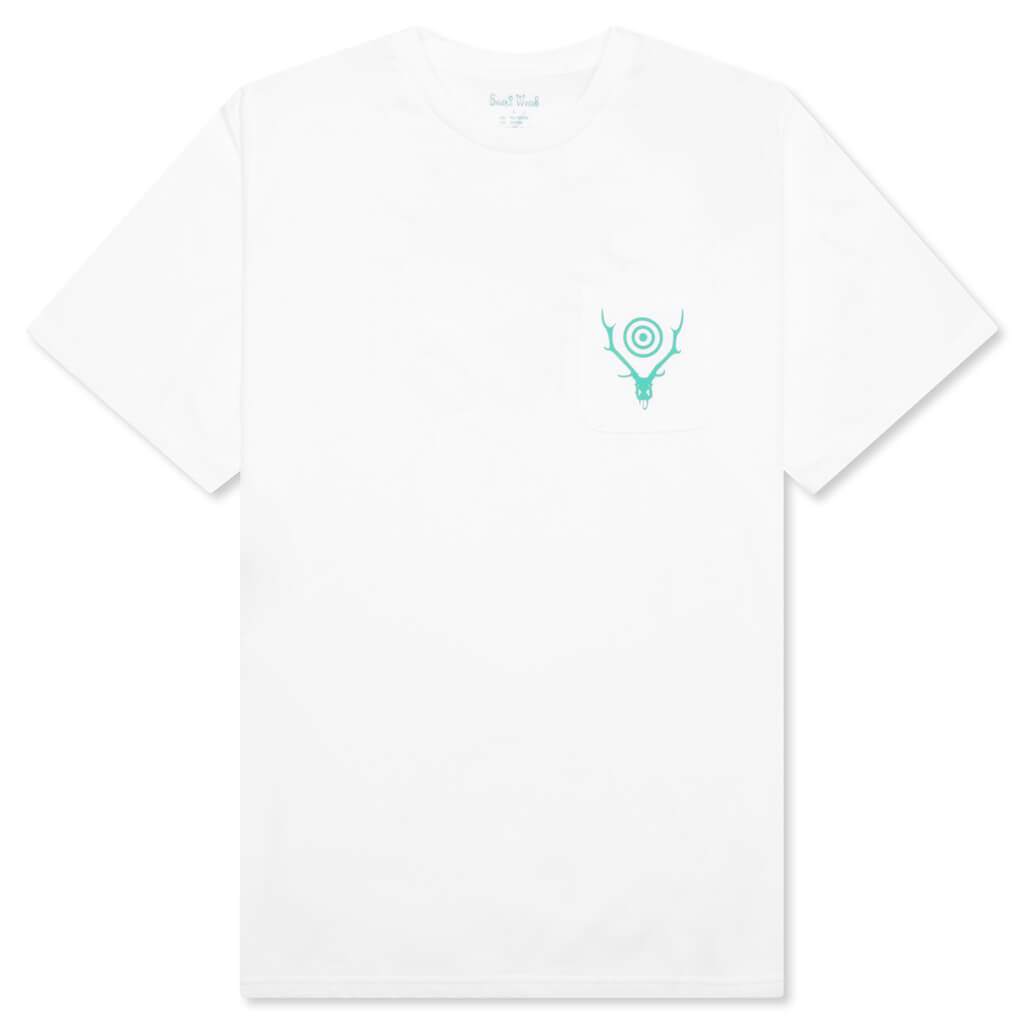 Round Pocket S/S Tee - White, , large image number null