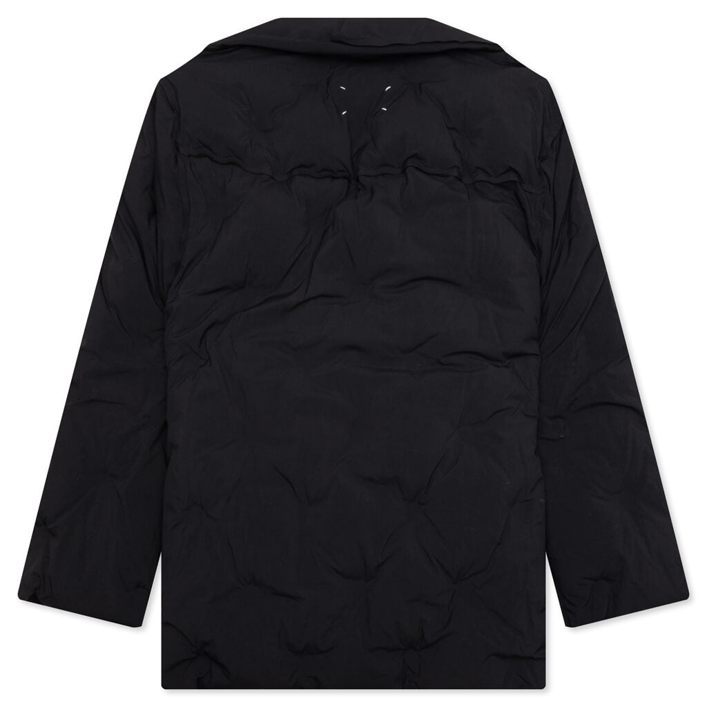 Matte Puffer Jacket 'Glam Slam' - Black