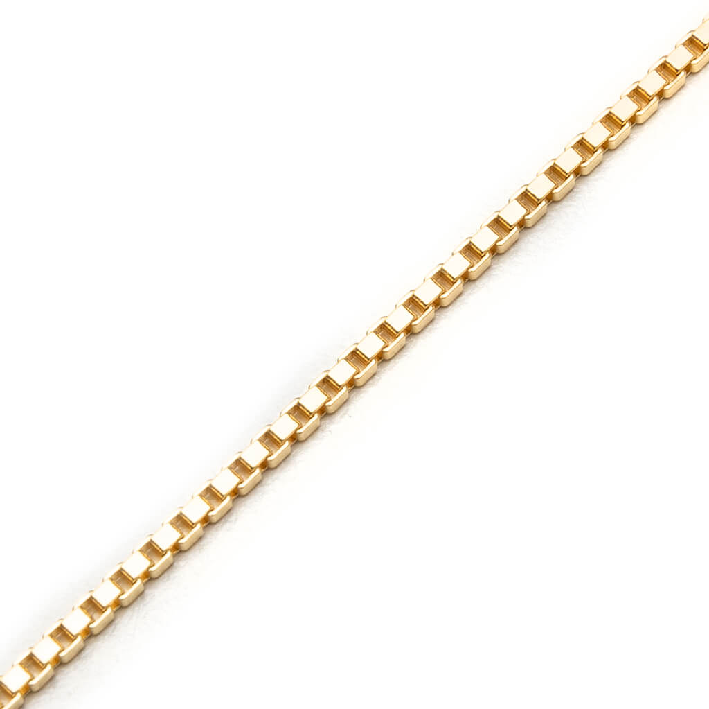 Square Chain Gold - 925 Sterling Silver/9K Gold