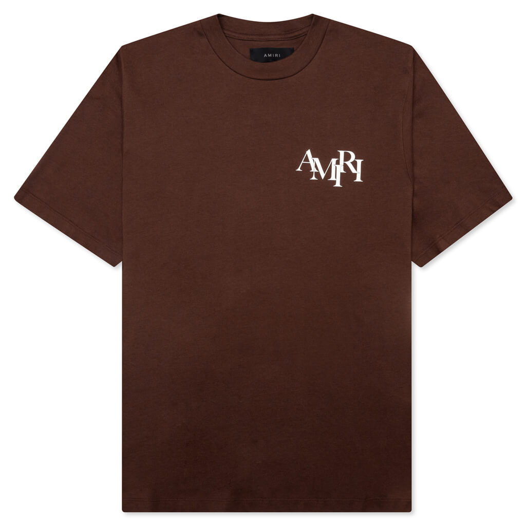 Staggered Logo Tee - Potting Soil, , large image number null