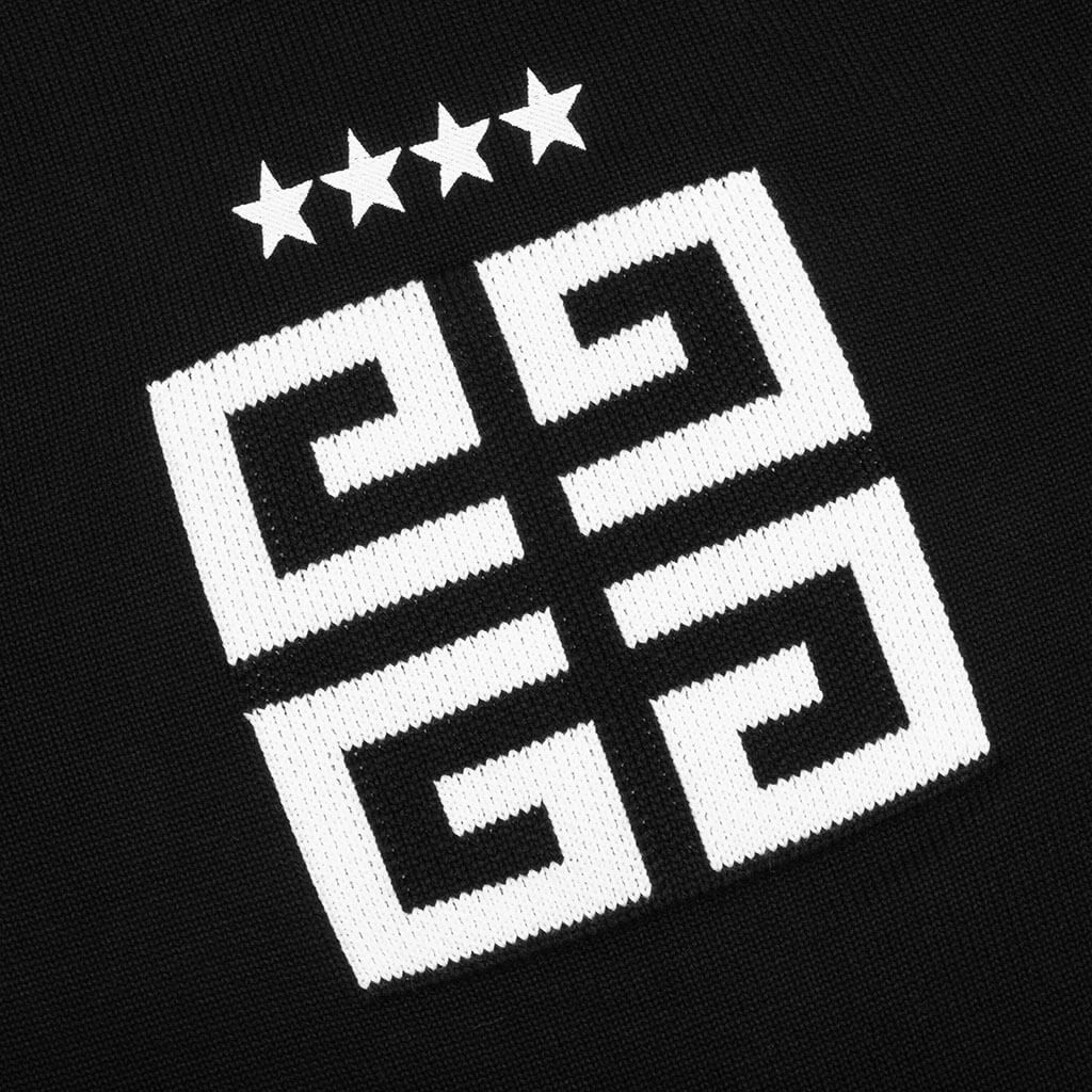 Star Embroidered 4G Logo Cardigan - Black/White, , large image number null