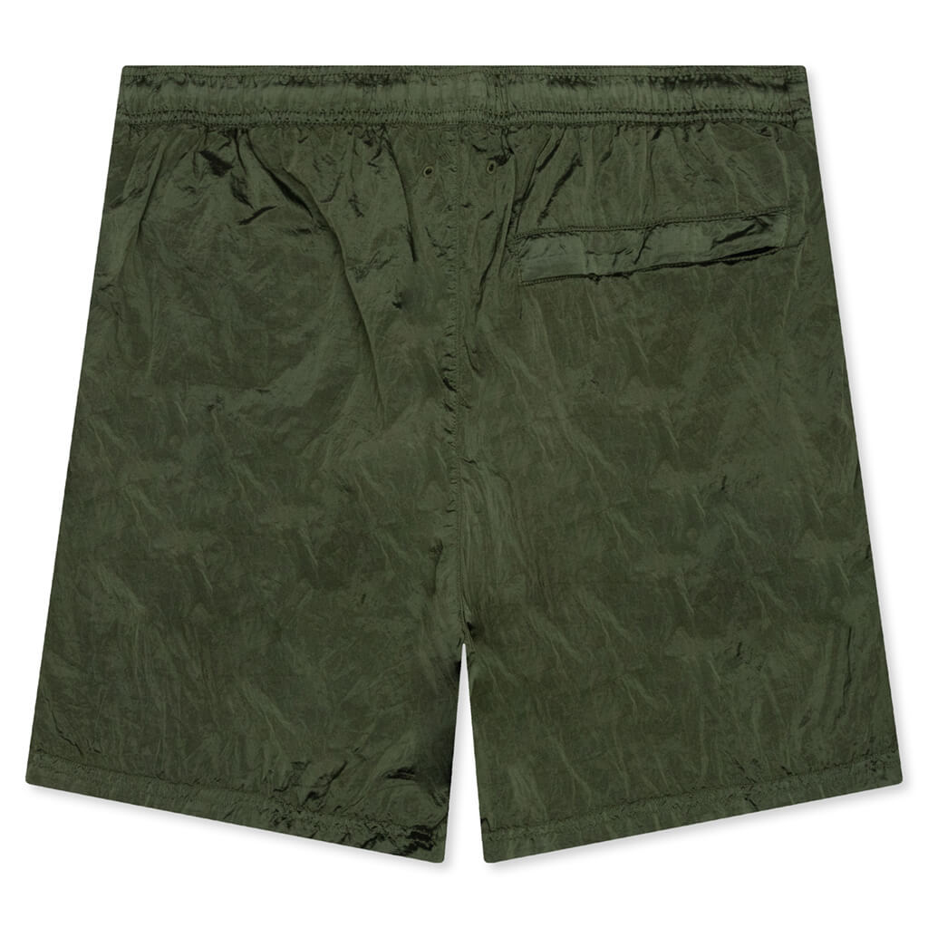 Econyl Regenerated Nylon Swim Trunks - Olive Green