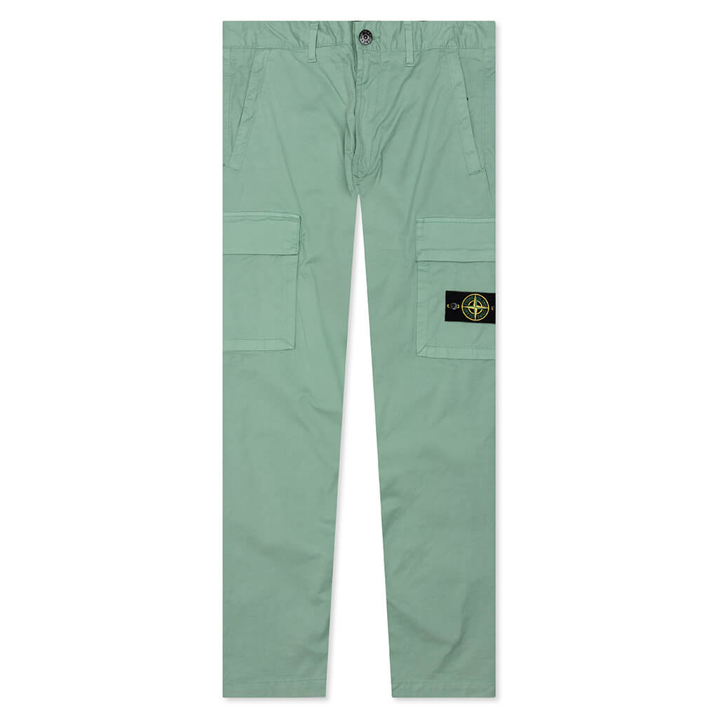 Stretch Gabardine Trousers - Sage Green