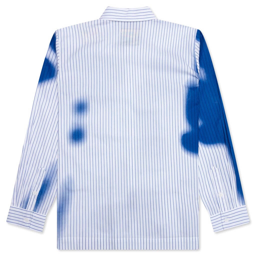 Stripe Blurry Face Shirt - White, , large image number null