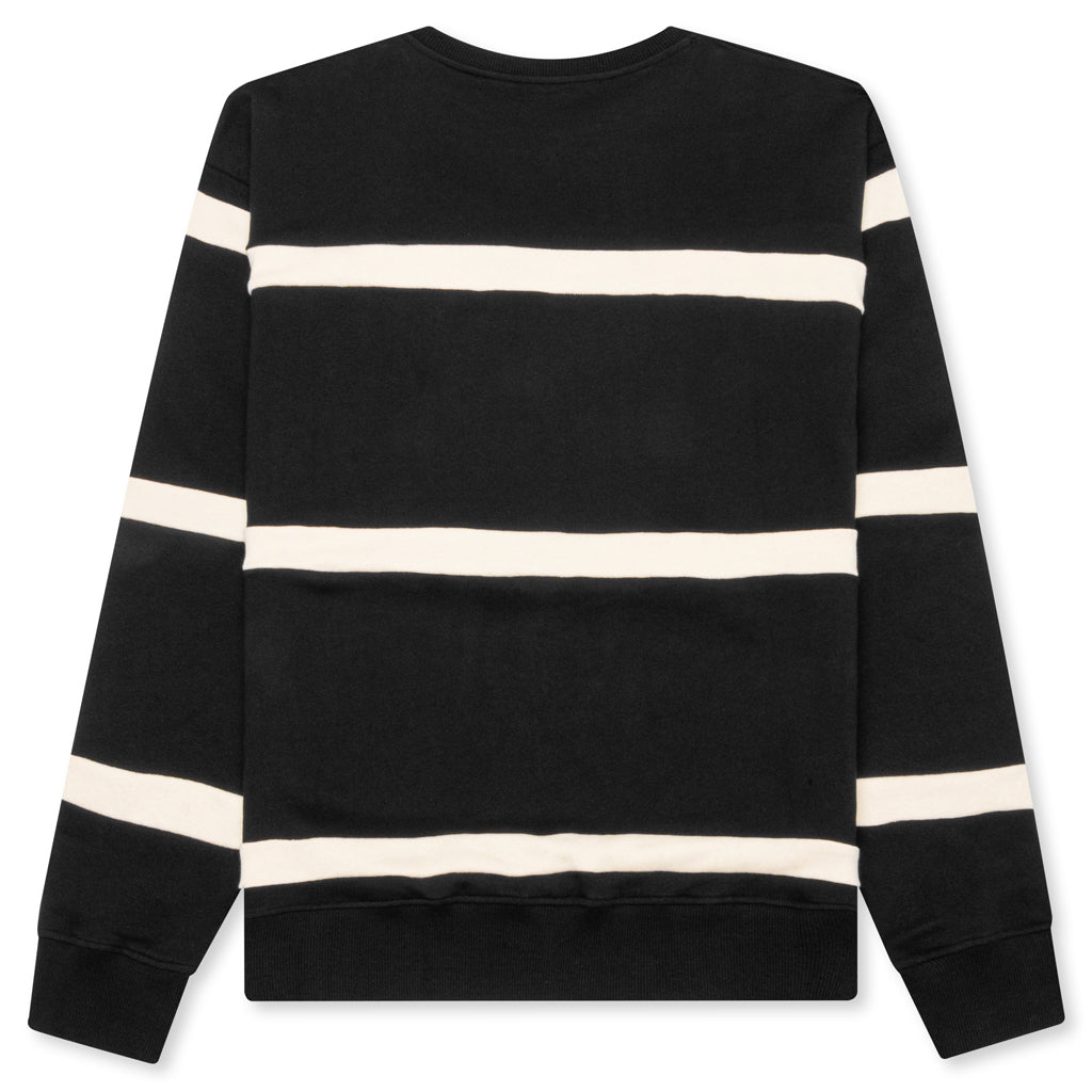 Stripe Sweatshirt - Black/Natural