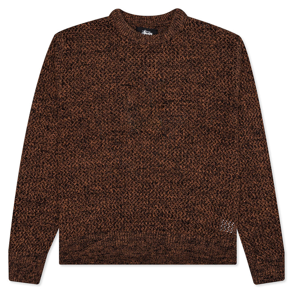 2 Tone Loose Gauge Sweater - Black, , large image number null