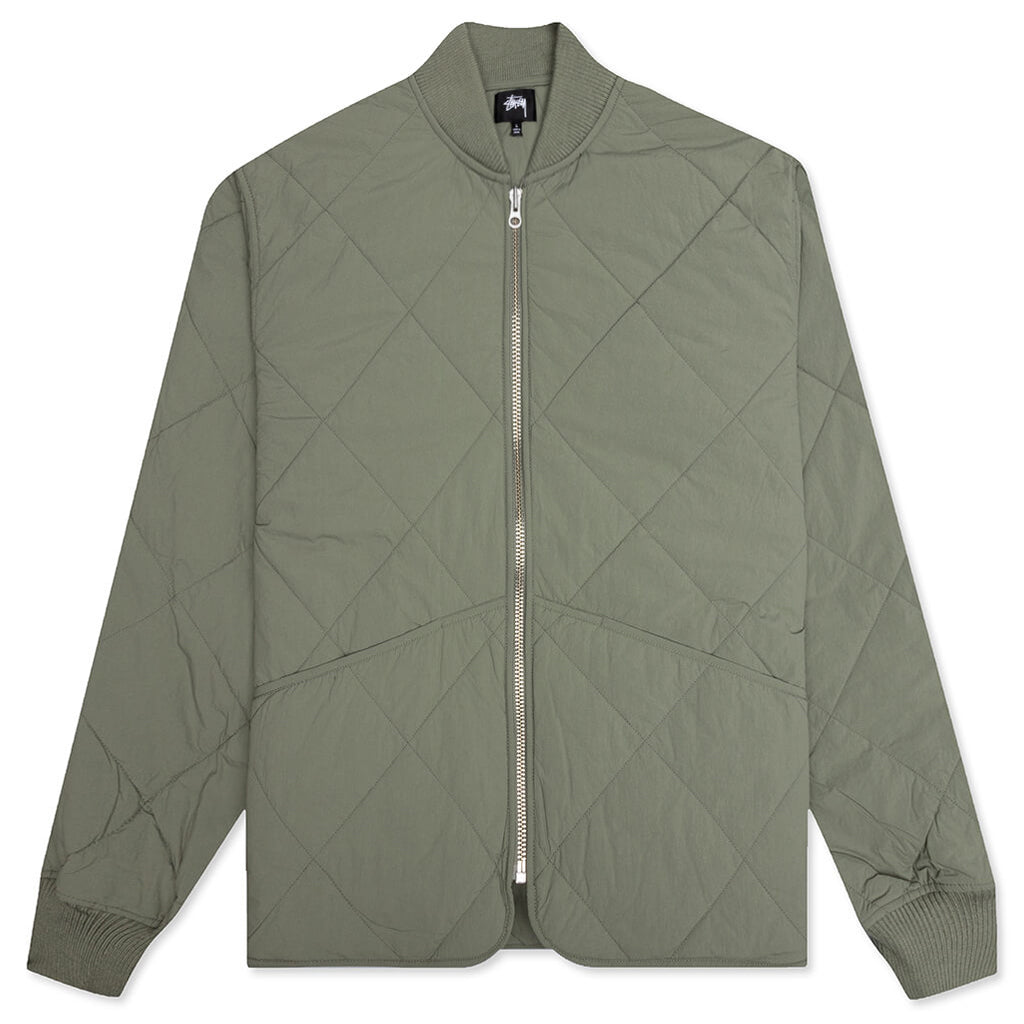 Dice Quilted Liner Jacket - Olive, , large image number null