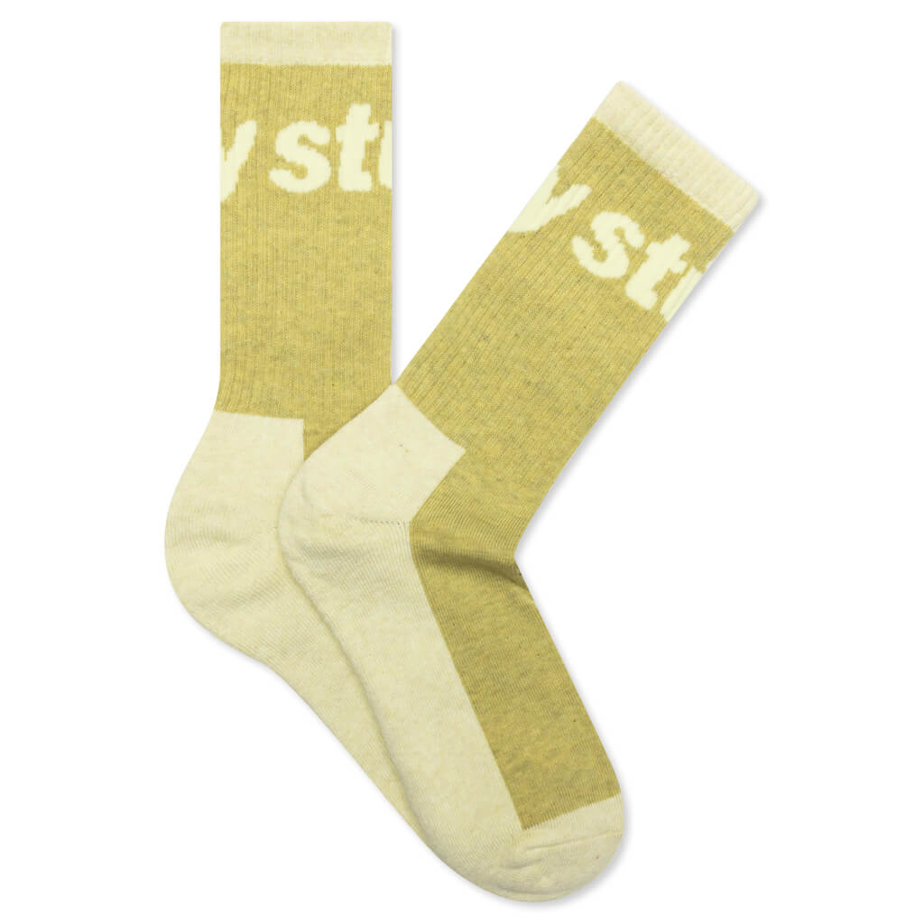 Logo Jaquard Trail Socks - Yellow