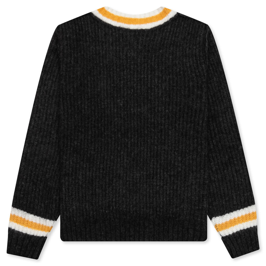 Mohair Tennis Sweater - Charcoal, , large image number null