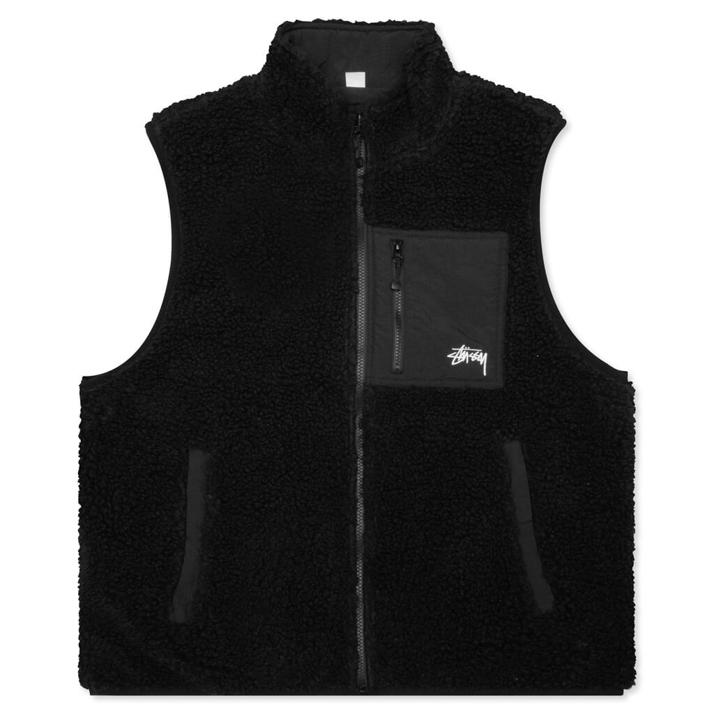 Sherpa Reversible Vest - Black