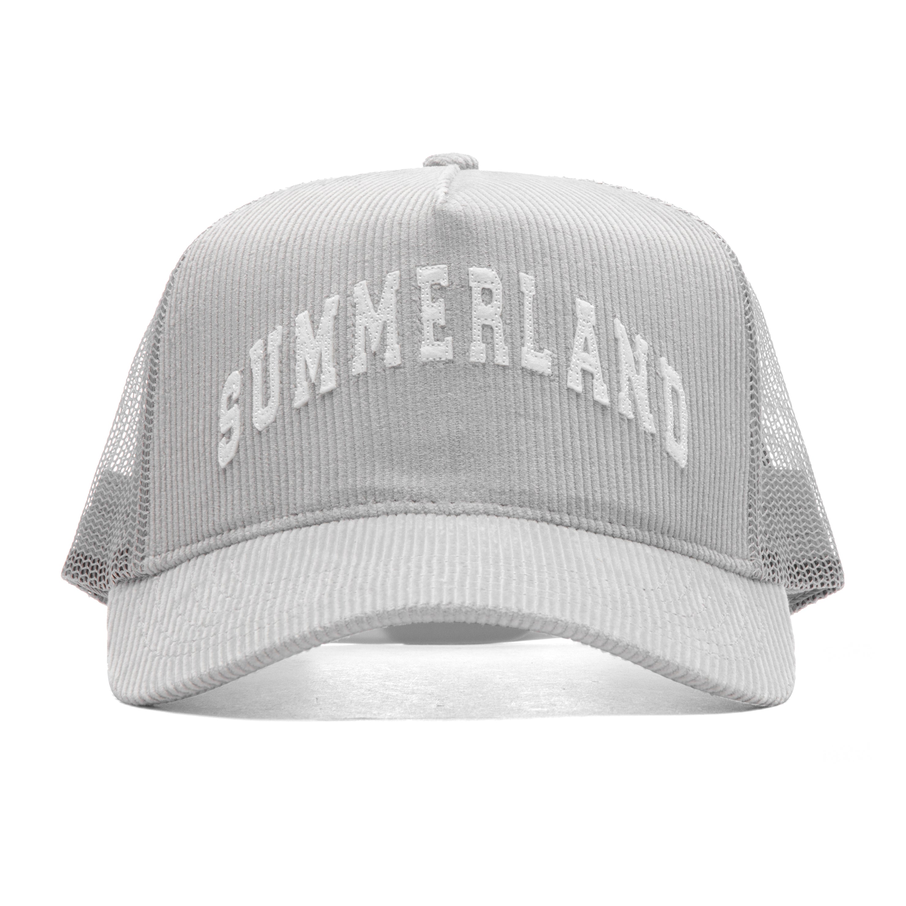 Summerland Corduroy Trucker Hat - Grey