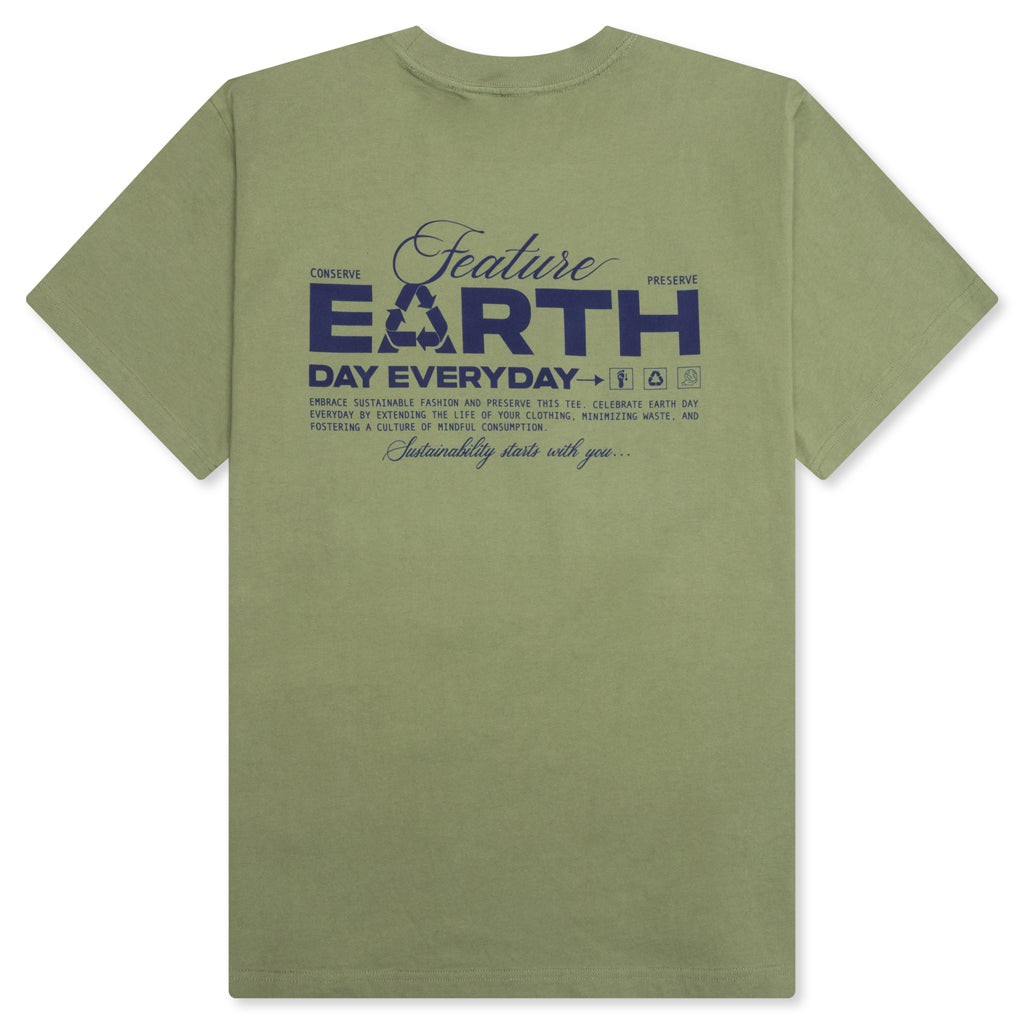 Sustained Earth Tee - Oil Green, , large image number null