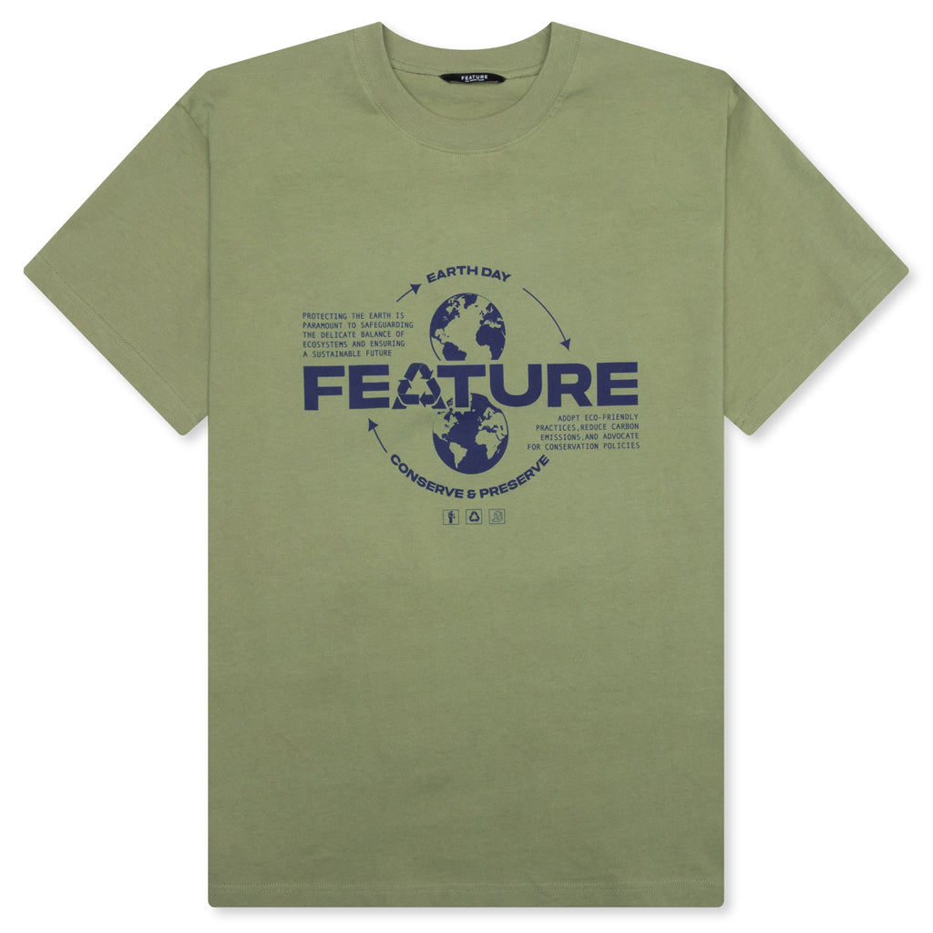 Sustained Earth Tee - Oil Green, , large image number null
