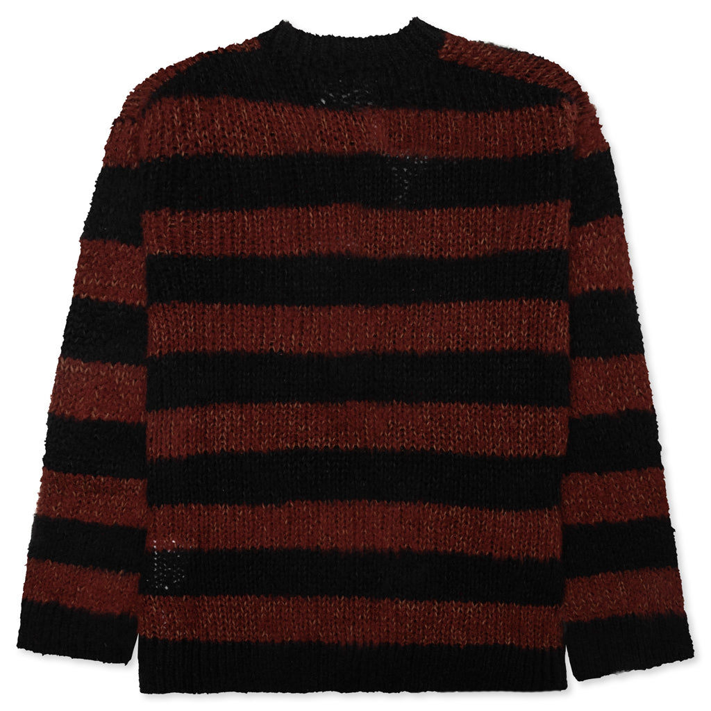 Striped Sweater - Black/Brown, , large image number null