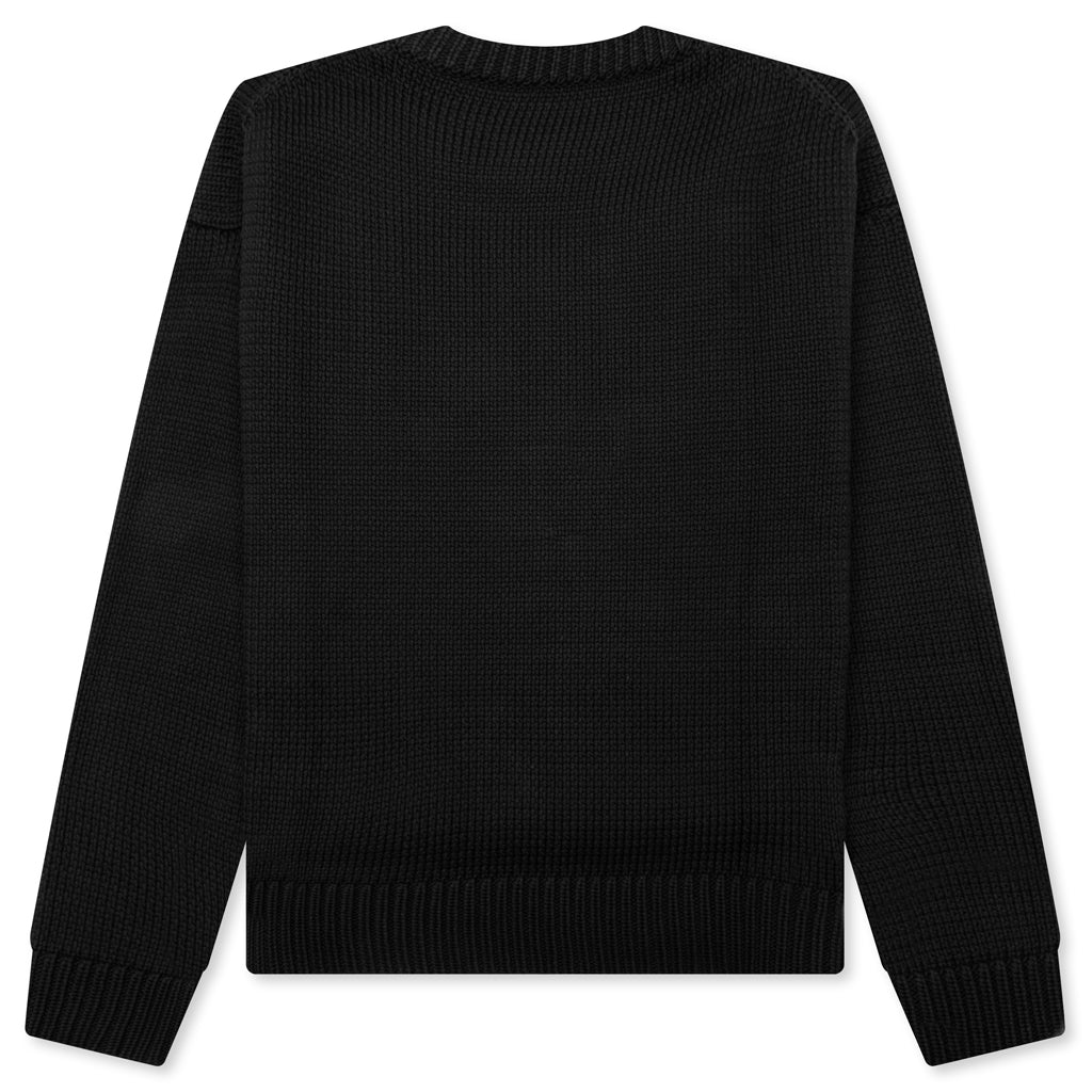 Boyfriend Loose Fit Sweater - Black, , large image number null