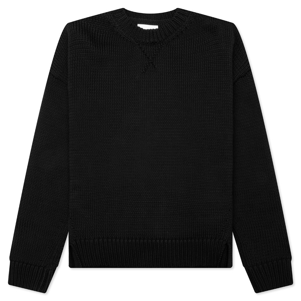 Boyfriend Loose Fit Sweater - Black, , large image number null