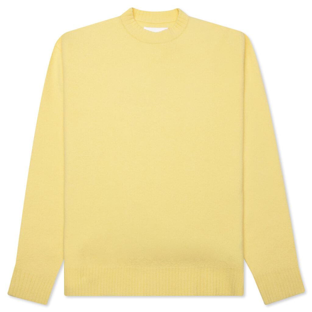 Crew Knit Sweater - Lemon