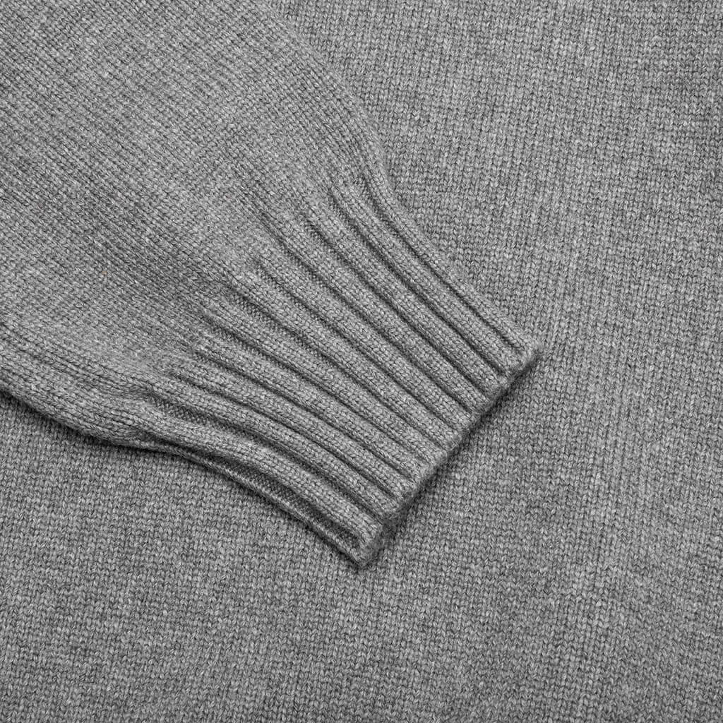 Knitted Sweater - Melange Grey, , large image number null