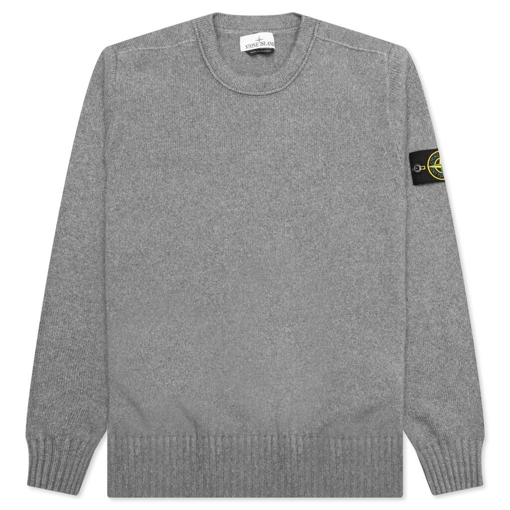 Knitted Sweater - Melange Grey
