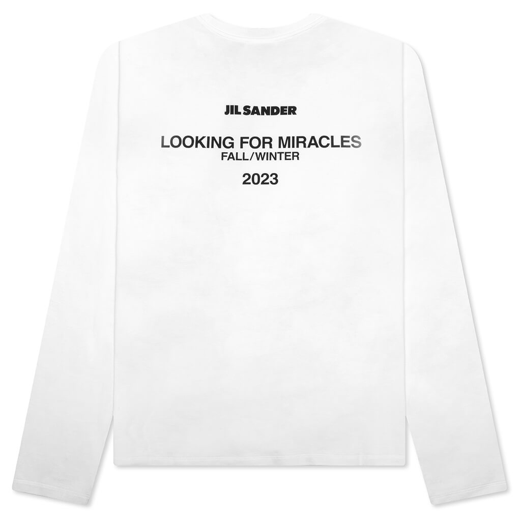Looking for Miracles Layered Sweater With T-Shirt - Open White