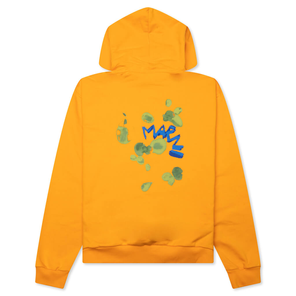 Organic Cotton Sweatshirt With Marni Dripping Print - Light Orange