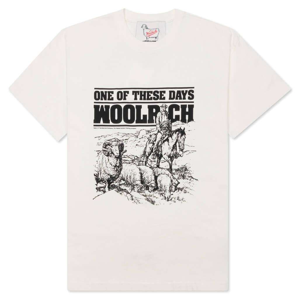 One Of These Days x Woolrich T-Shirt - Bone